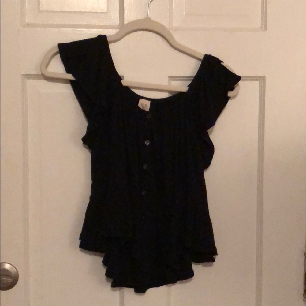 Free people top, black, size small